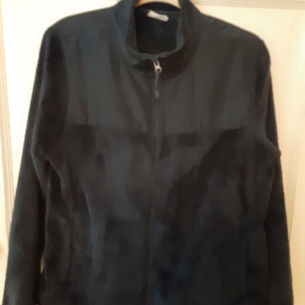 Danskin Now! Fleece Jacket, XL (16-18), Navy blue